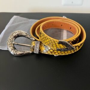Christian Dior Vintage Snakeskin Belt Size 90